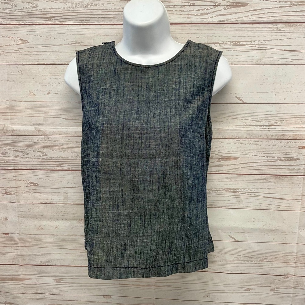 Michael Stars Linen Crew Neck Top